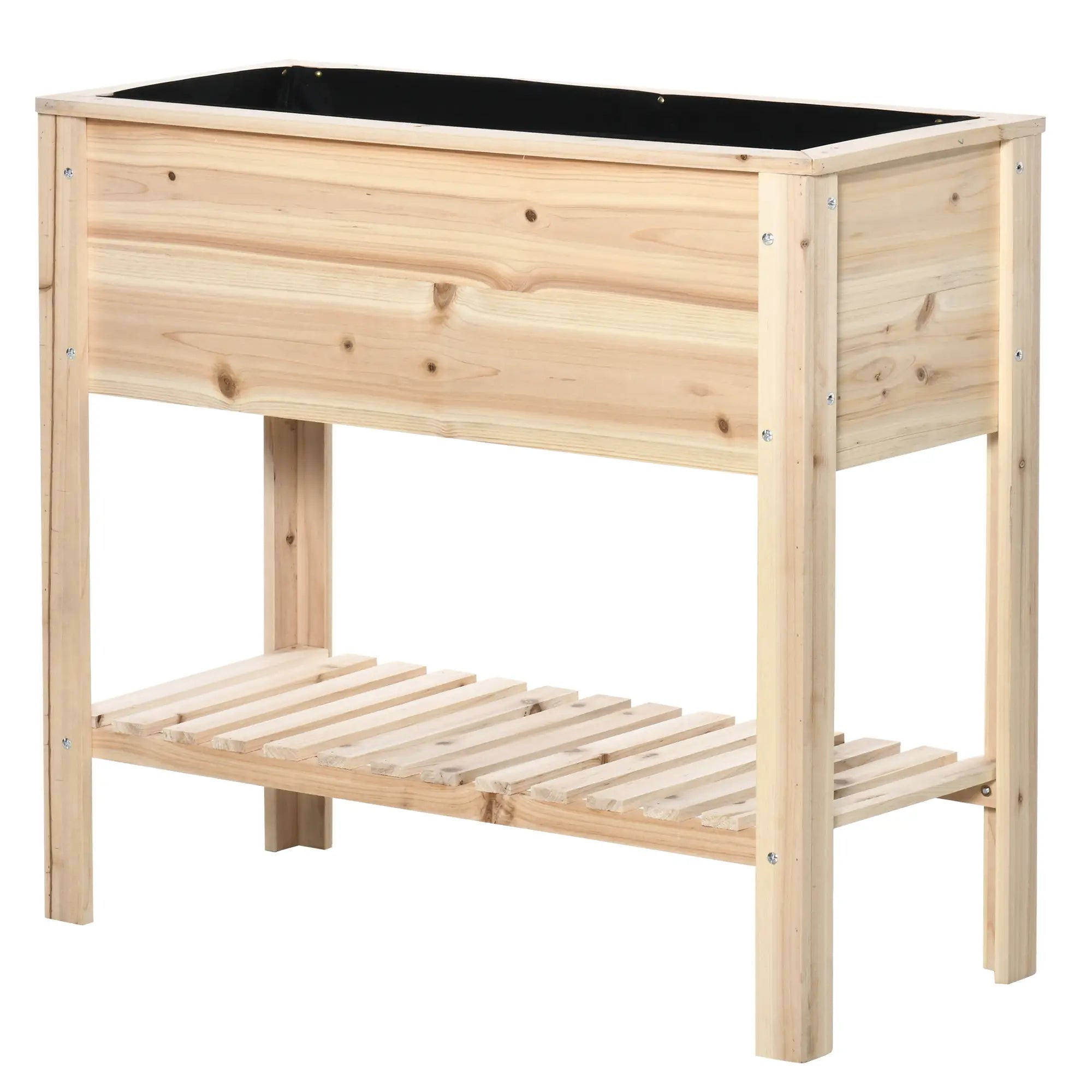Elevated Planter Box with Storage, 36