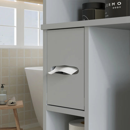 Over Toilet Storage Cabinet, 2 Doors, Toilet Paper Holder, Grey Bathroom Cabinets at Gallery Canada