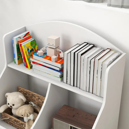 3 Tier Kids Bookcase with Drawer, 2 Storage Compartments, White Baby & Kids Storage at Gallery Canada