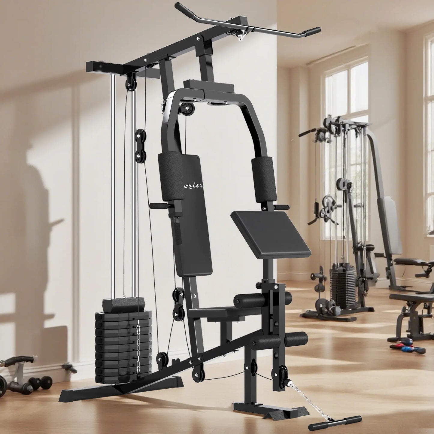 Multifunction Home Gym, Power Exercise Machine, Weight Training, Black Power Towers at Gallery Canada