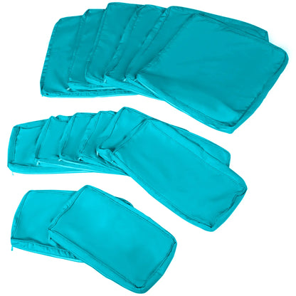 14pc Patio Rattan Sofa Set, Polyester Cover Replacement, Light Blue Patio Chair Cushions at Gallery Canada