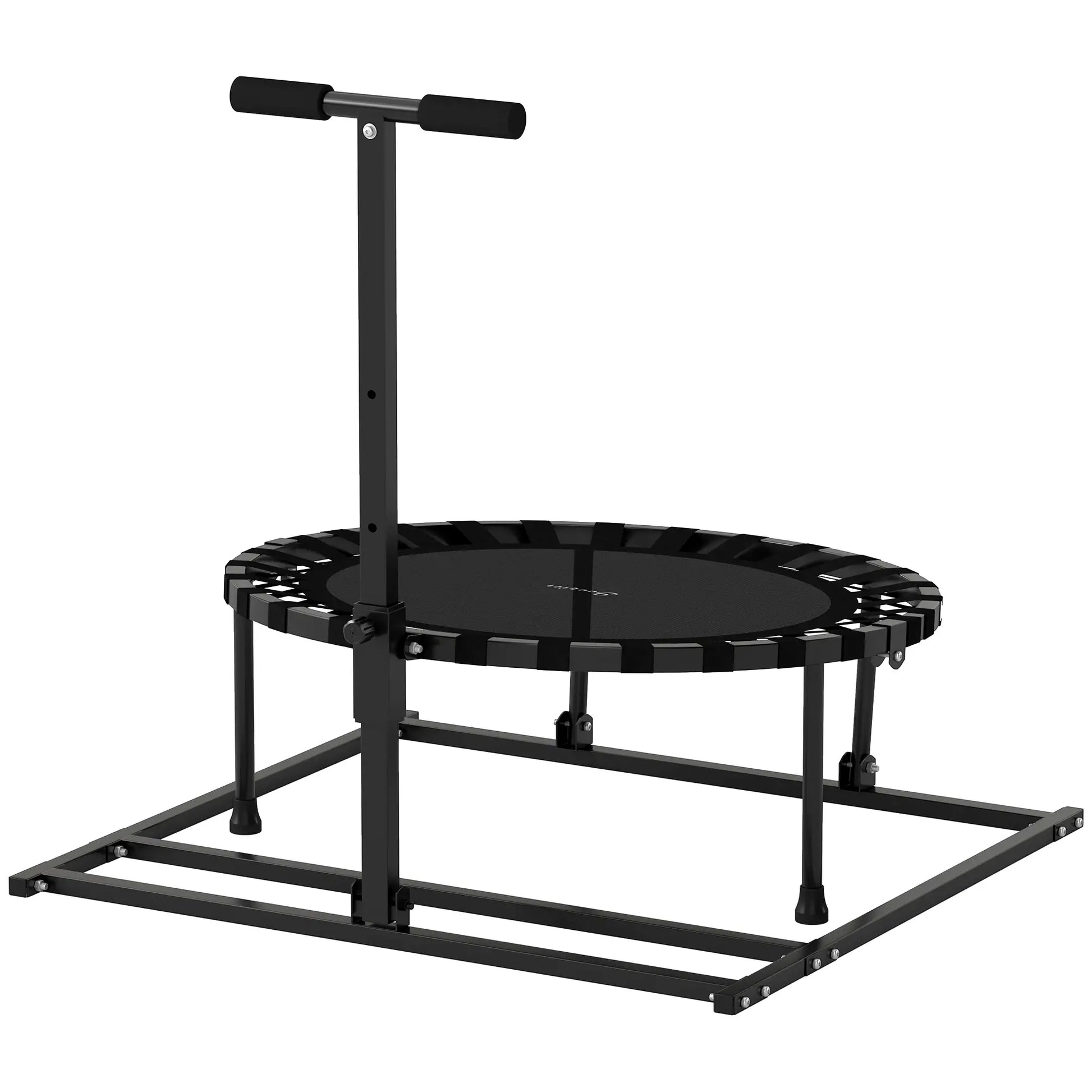 38" Rebounder Trampoline, Adjustable 8-Angle for Baseball Volleyball Soccer Trampolines Black at Gallery Canada