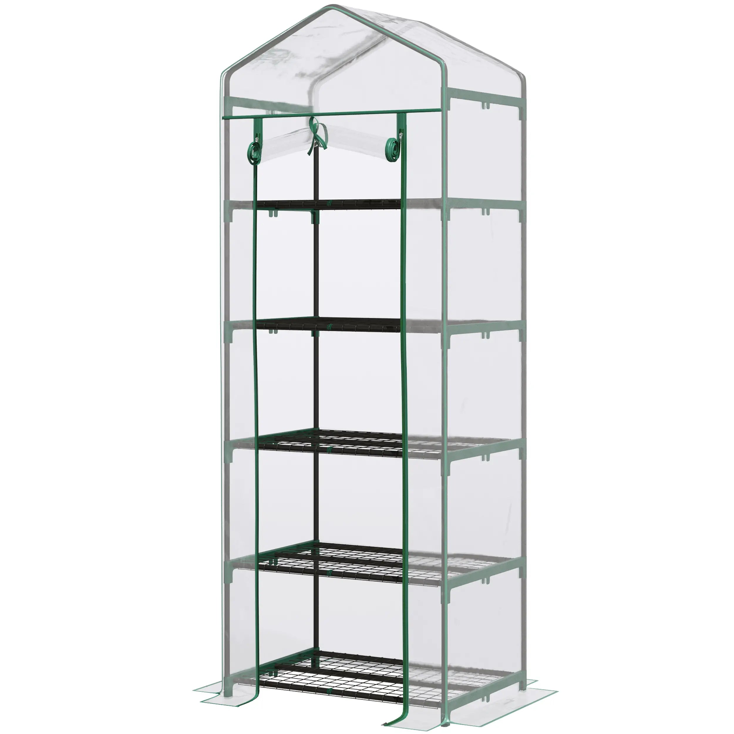 5 Tier Mini Greenhouse, Portable, Transparent, 27.25