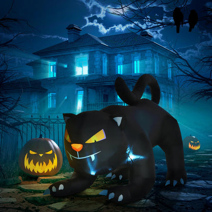 4Ft Tall Halloween Inflatable Cat, Outdoor Yard Decoration, Black Halloween Decorations at Gallery Canada