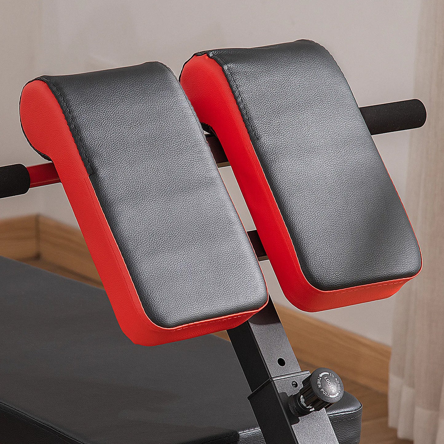 Adjustable Weight Bench, Roman Chair, Hyper Extension, Ab Sit Up, Black and Red Weight Benches at Gallery Canada