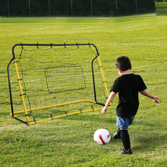 6 x 4 ft Rebound Net Soccer Goal with 5 Angle Adjustable for Soccer Baseball Basketball Training - Gallery Canada