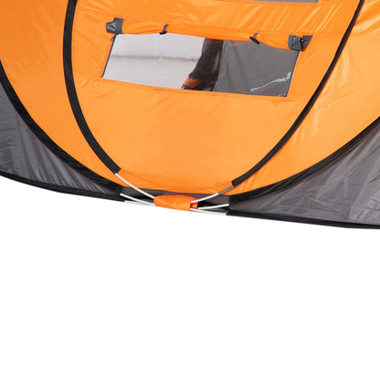 4 Person Pop Up Tent, Automatic Setup, Orange Camping Tents at Gallery Canada