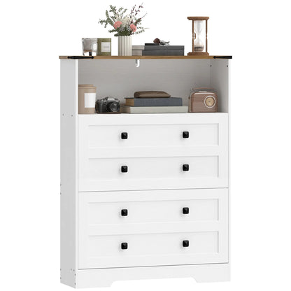 Shoe Cabinet, 2 Flip Drawers, Narrow Storage, White Shoe Storage Cabinets & Racks White, Brown at Gallery Canada