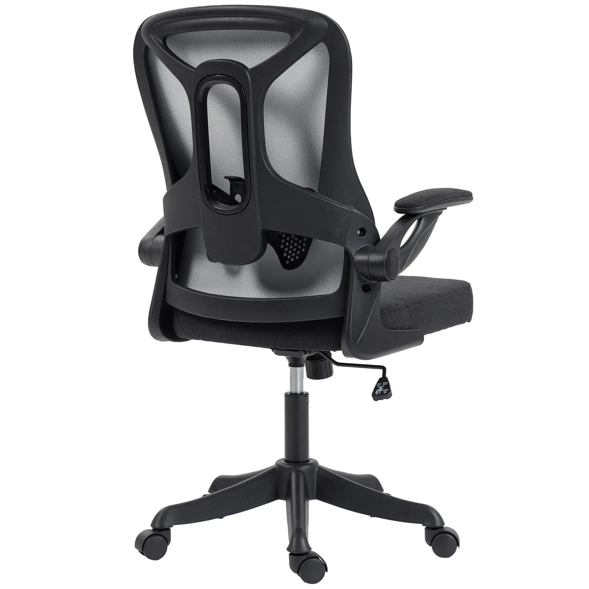 Ergonomic Office Chair, Adjustable Lumbar Support, Flip Up Armrests, Black Task Chairs at Gallery Canada