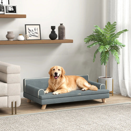 Elevated Dog Sofa Bed, Medium & Large, Dark Grey