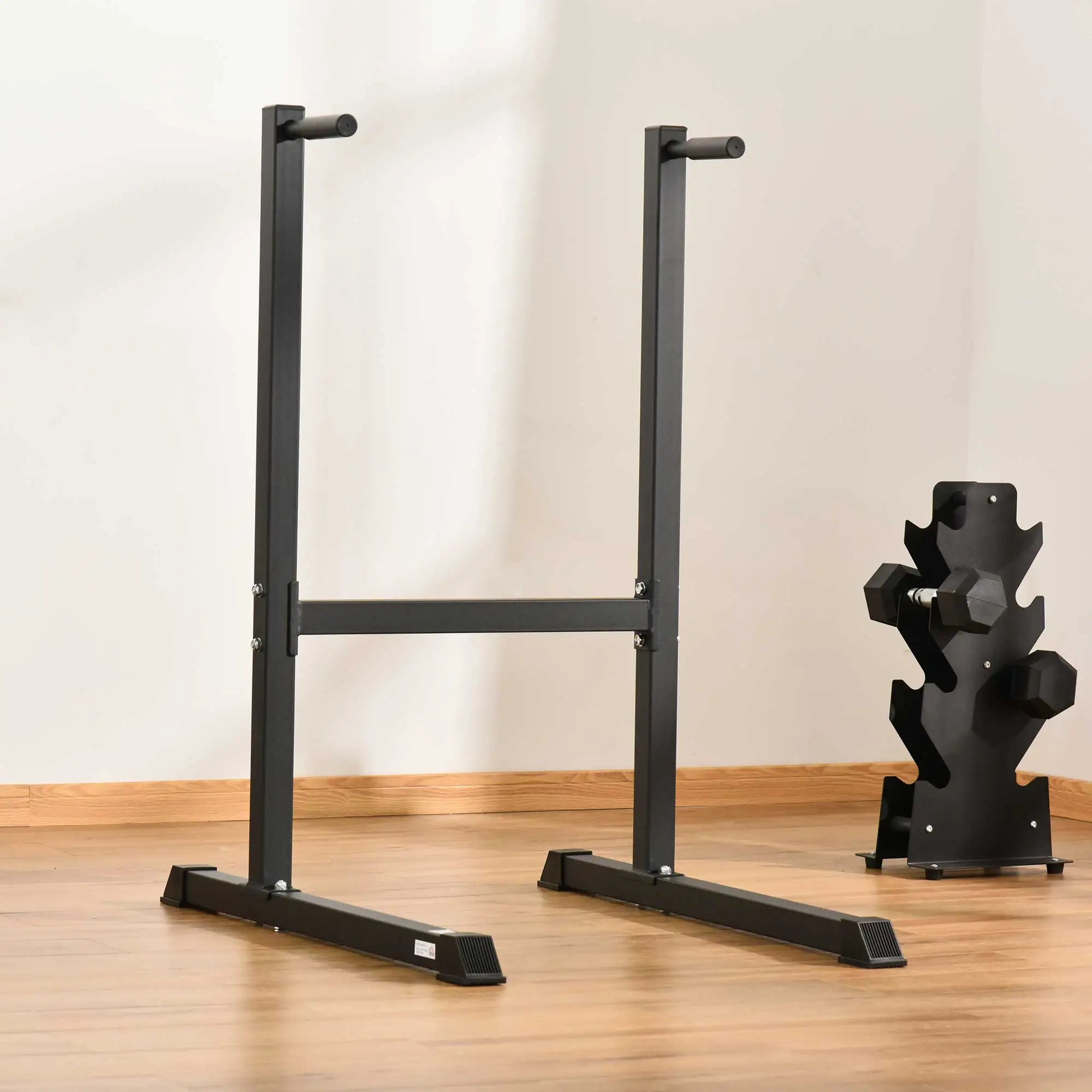 Dip Station With Padded Handles, Multifunctional Fitness Bar, Black Power Towers at Gallery Canada