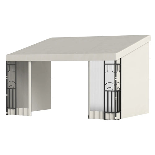 10' x 13' Outdoor Pergola, UV Resistant, with Curtains, Beige