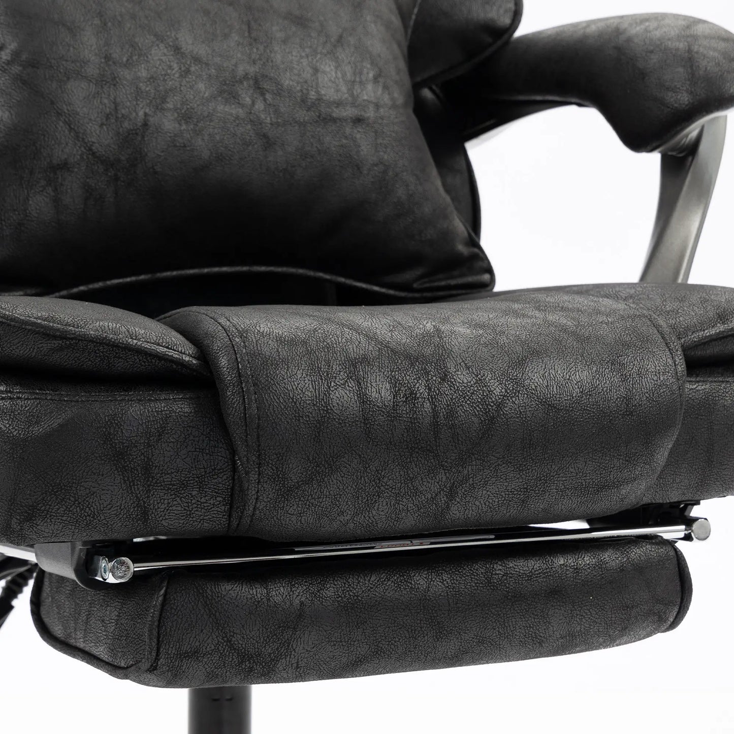 Big & Tall Office Chair 400 Lbs, Reclining, Lumbar Support, Black