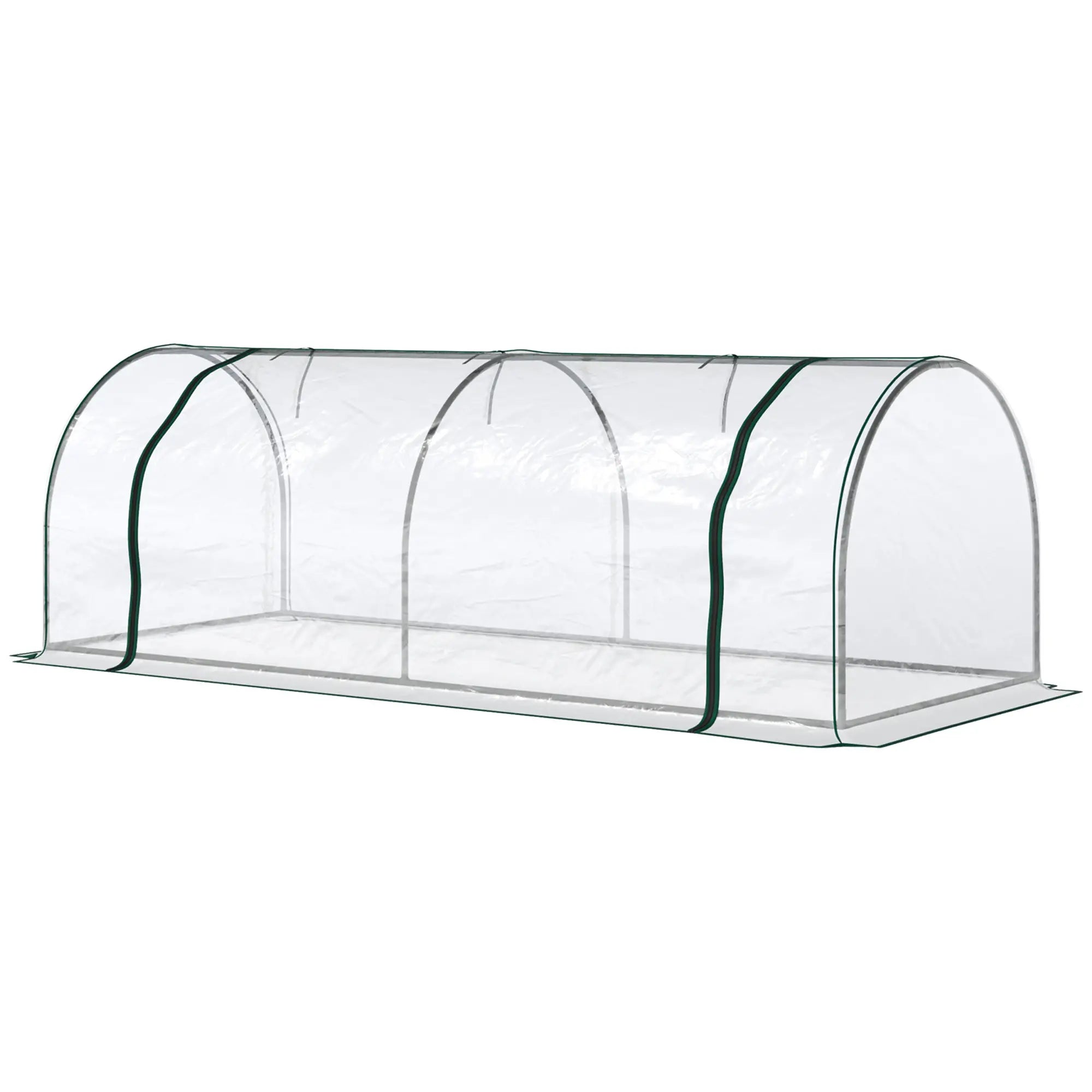 8' x 3' x 2.6' Mini Greenhouse, Portable with Zippered Doors, Clear Mini Greenhouses at Gallery Canada