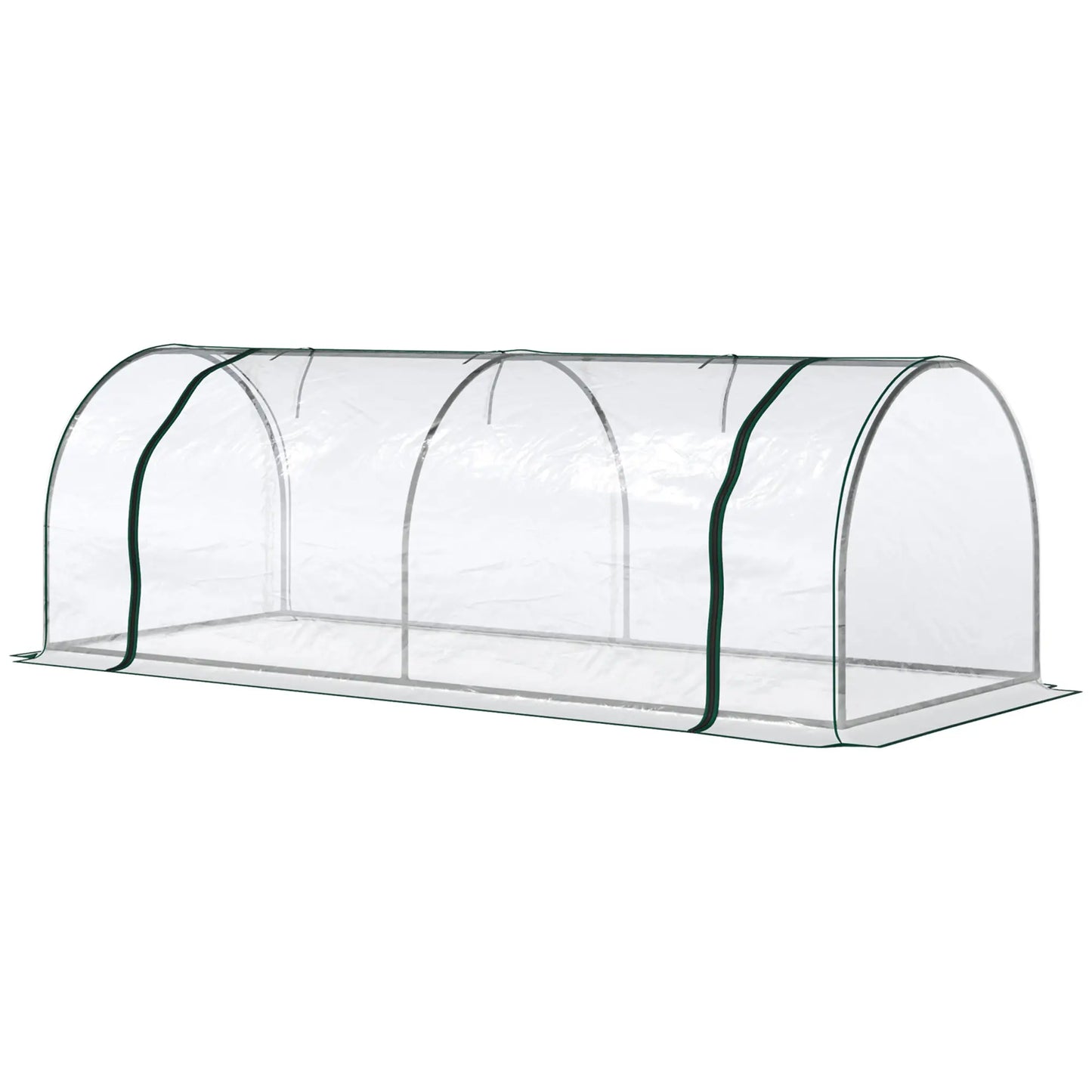 8' x 3' x 2.6' Mini Greenhouse, Portable with Zippered Doors, Clear Mini Greenhouses at Gallery Canada