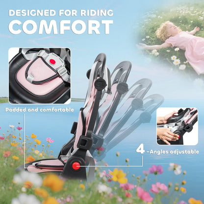 6 in 1 Toddler Tricycle, Push Handle, Removable Canopy, Rotatable Seat, Pink Tricycles for Kids at Gallery Canada