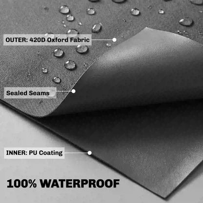 Waterproof Patio Lounge Chair Cover, 420D Outdoor, Black Patio Furniture Covers at Gallery Canada