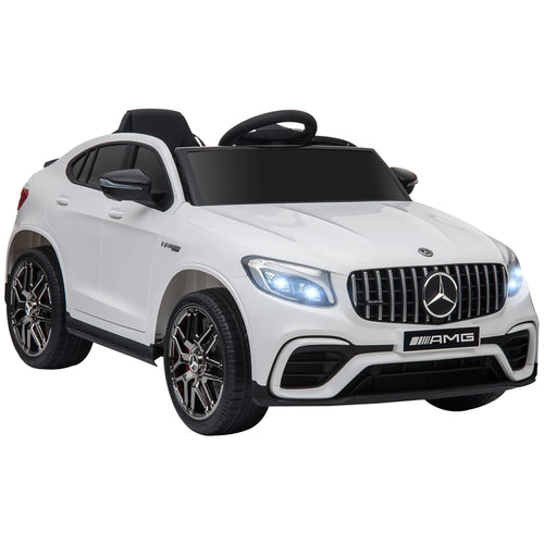 12V/7AH Kids Ride on Car, Electric Car with Remote Control, White