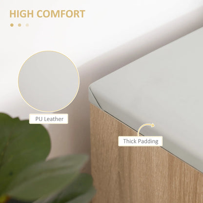 Shoe Bench with Padded Cushion, Hidden Storage, Natural Storage Ottomans & Benches at Gallery Canada