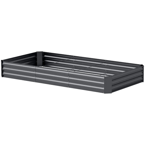 Galvanized Raised Bed, 8' x 4' x 1', Metal Planter Box for Garden