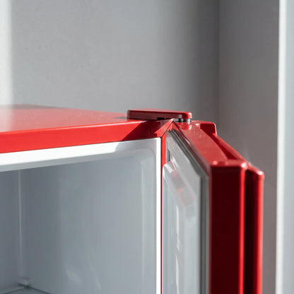 Upright Freezer 2.1 Cubic Feet, Reversible Door, 2 Shelves, Red