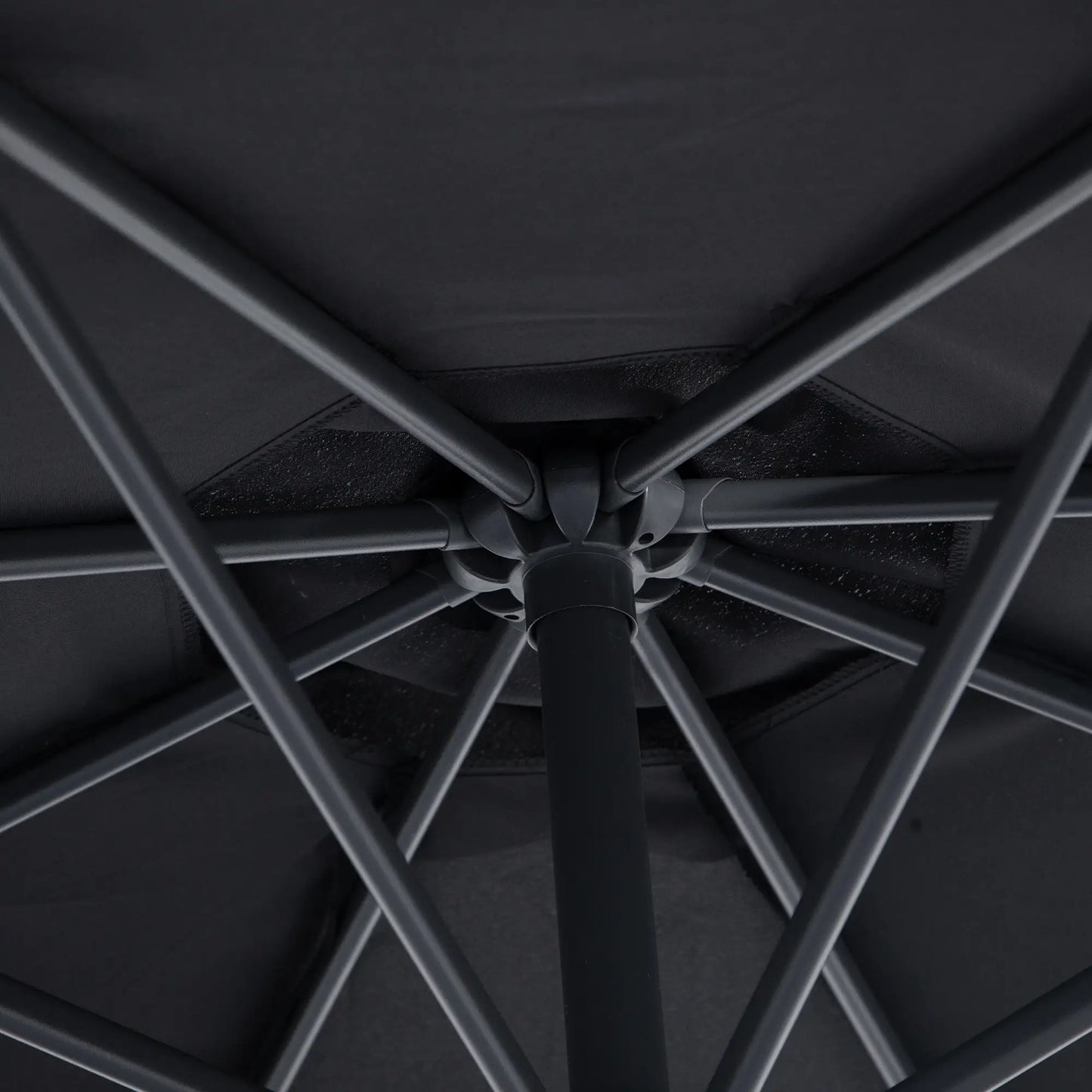 10' Deluxe Patio Umbrella, Outdoor Market Parasol, Black Cantilever Umbrellas at Gallery Canada