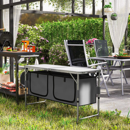 Adjustable Height Aluminum Folding Picnic Table, Outdoor Camping Picnic Tables & Camping Chairs at Gallery Canada