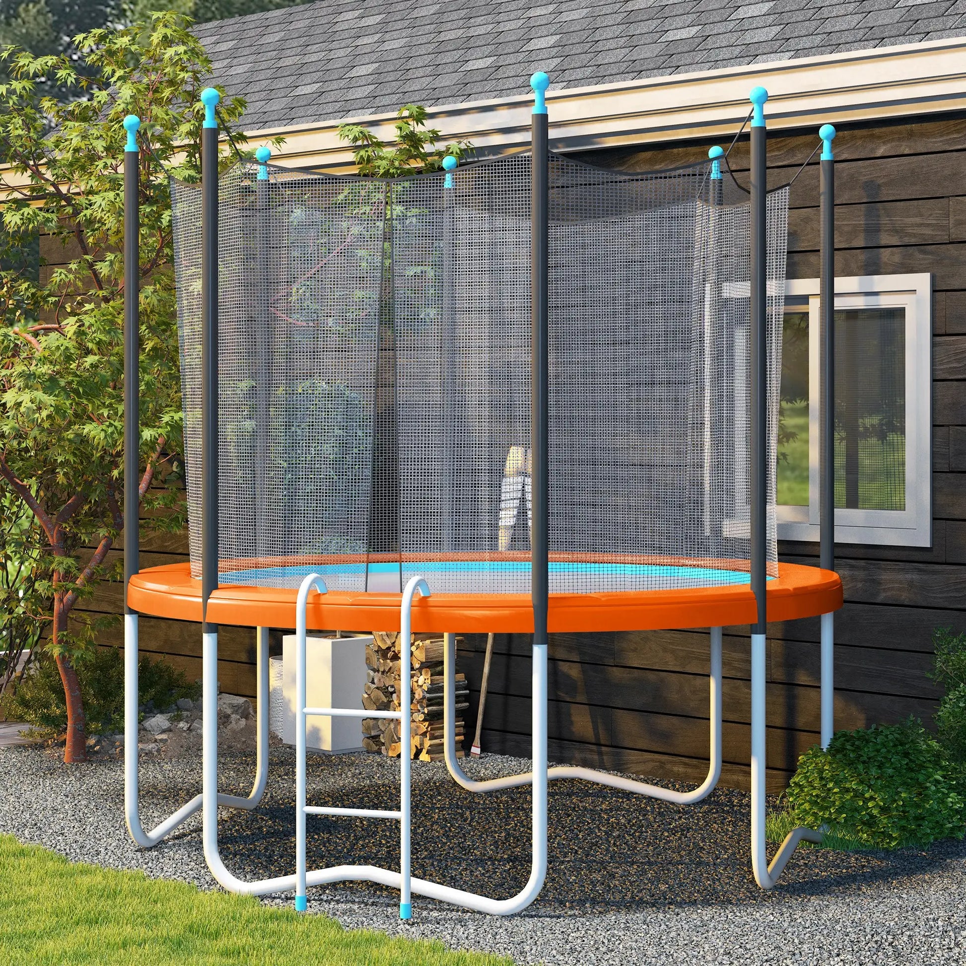 12ft Trampoline Replacement Pad, Spring Cover, EPE Foam, Light Orange Trampolines at Gallery Canada