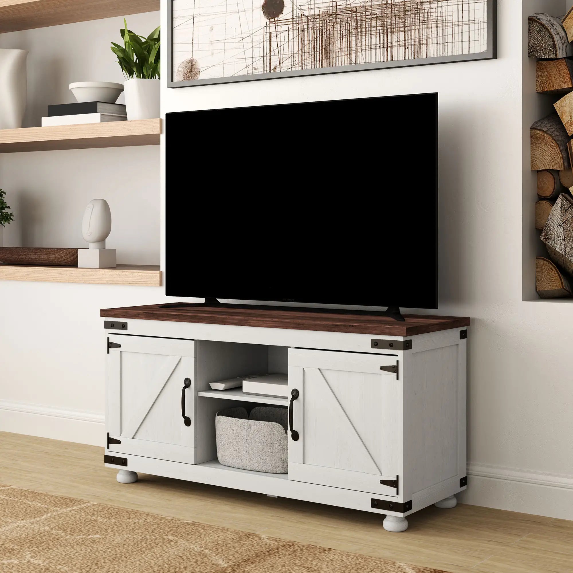 Farmhouse TV Stand for 50