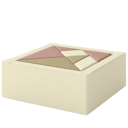 Blocs de mousse pour tout-petits en 9 pièces avec jeu de tangram, lavables