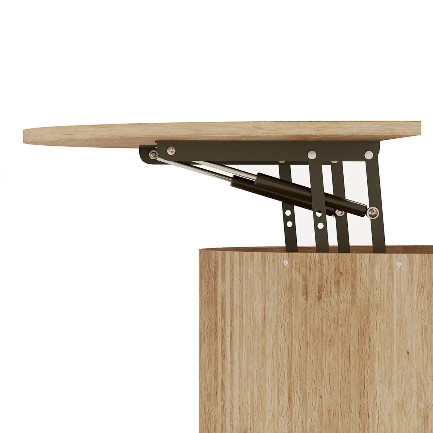 32" Round Lift Top Coffee Table, Hidden Storage, Soft-Close Coffee Tables at Gallery Canada