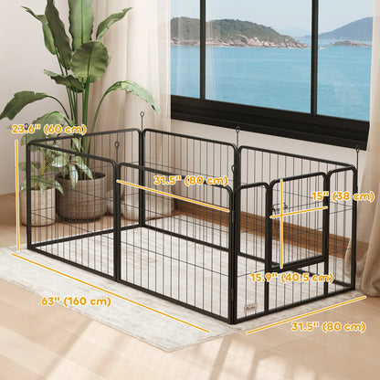 Heavy Duty Dog Playpen, 6 Panels, 23.5"H, Small Dogs Houses, Kennels & Pens at Gallery Canada