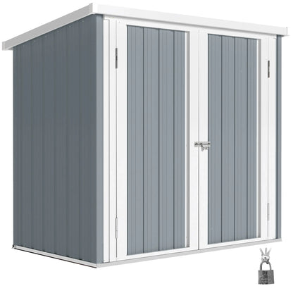 5' x 3' Metal Garden Storage Shed, Tool House With Double Doors Sheds at Gallery Canada