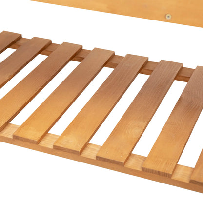 41.25"x15.75"x53.25" Wooden Raised Garden Bed, Flower Herb Box, Shelf Wheels, Outdoor Indoor Elevated Garden Beds at Gallery Canada