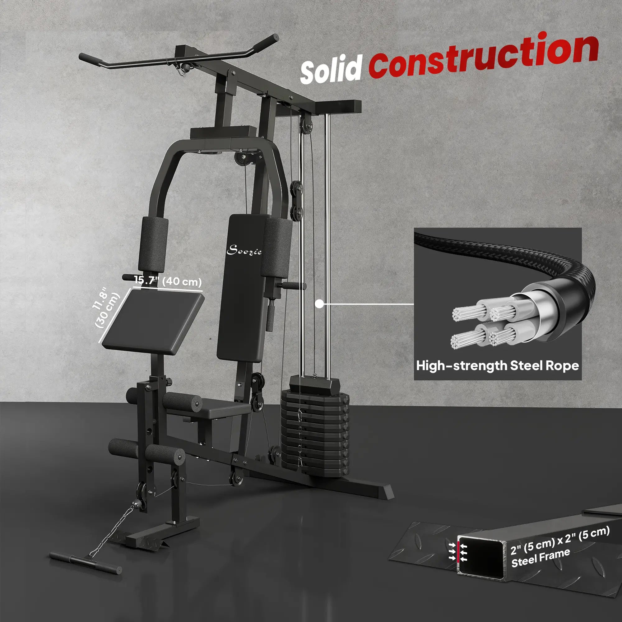Multifunction Home Gym, Power Exercise Machine, Weight Training, Black Power Towers at Gallery Canada