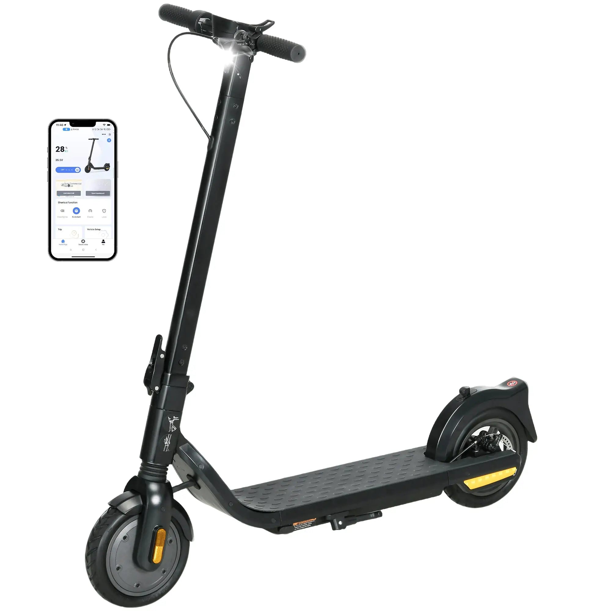 Folding Electric Scooter, 25KM/H, 35KM Range, 330LBS Max Load Scooters at Gallery Canada