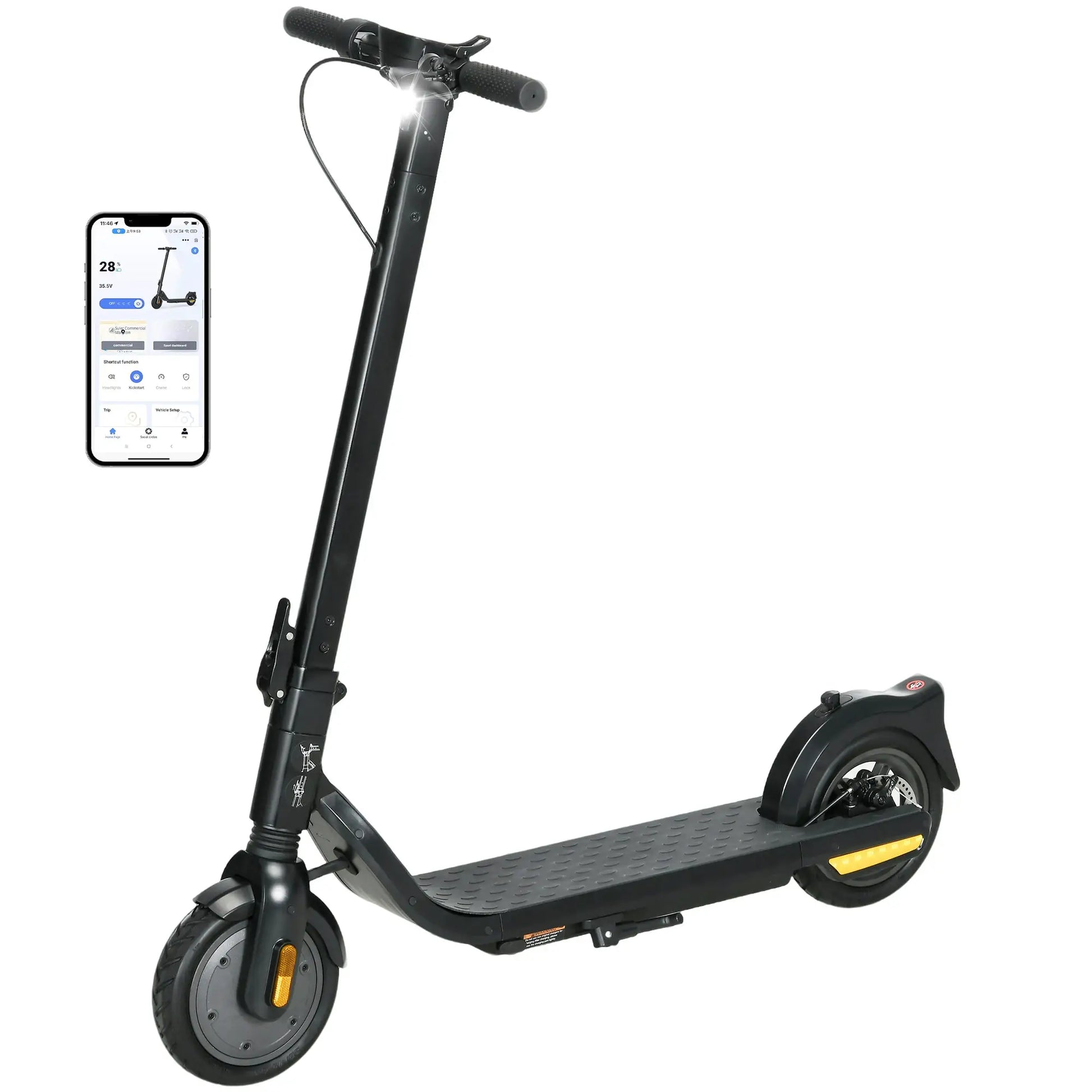 Folding Electric Scooter, 25KM/H, 35KM Range, 330LBS Max Load Scooters at Gallery Canada