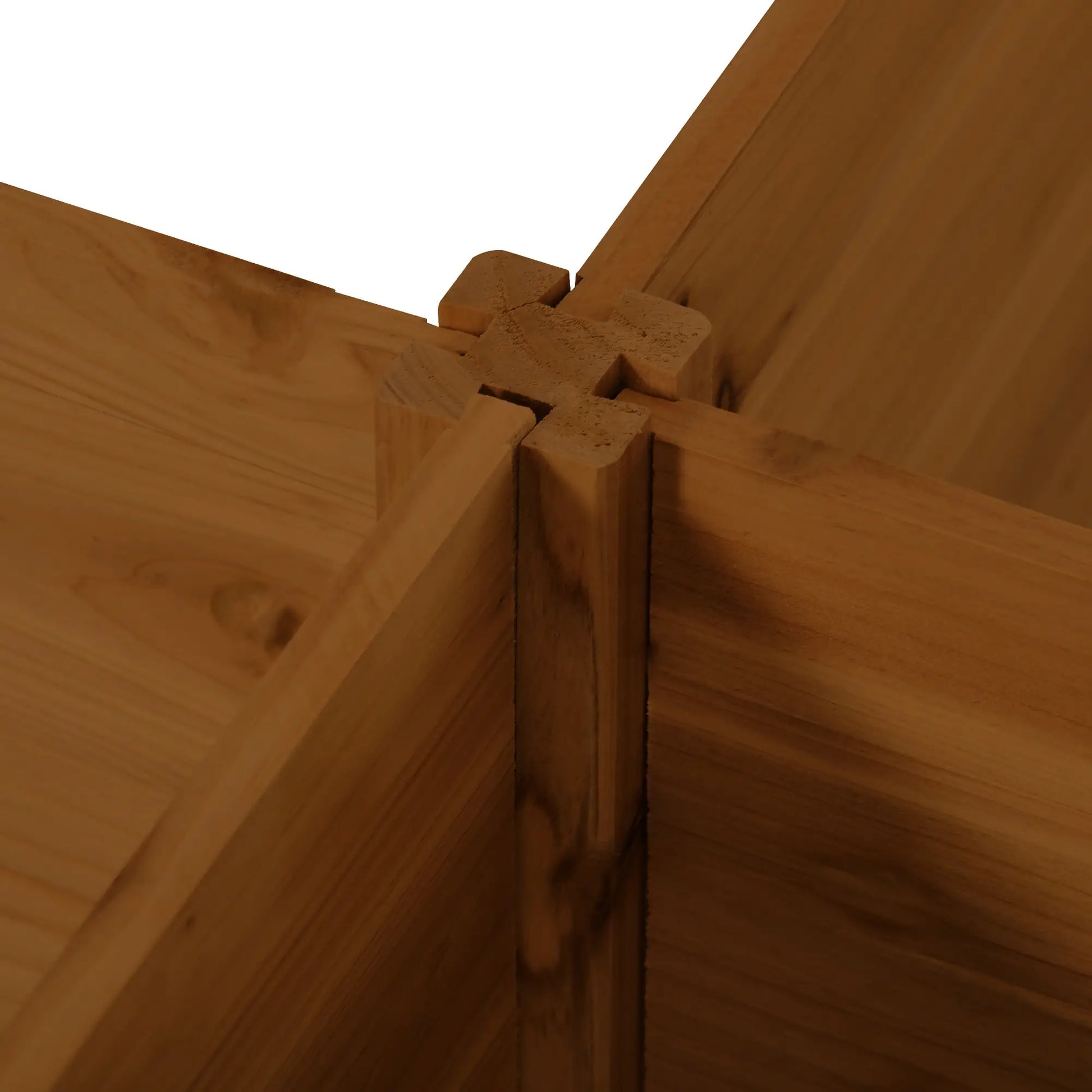 DIY 5-Box Garden Planter, Open Bottom, Outdoor, Brown Raised Garden Beds at Gallery Canada