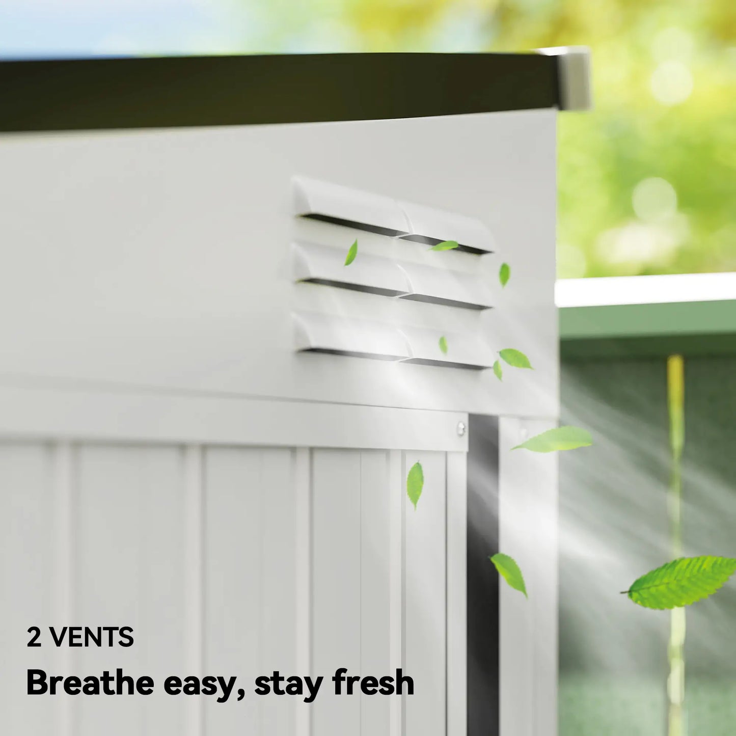 4.3' x 6.3' Metal Outdoor Storage Shed With Lockable Door, Dark Grey Sheds at Gallery Canada