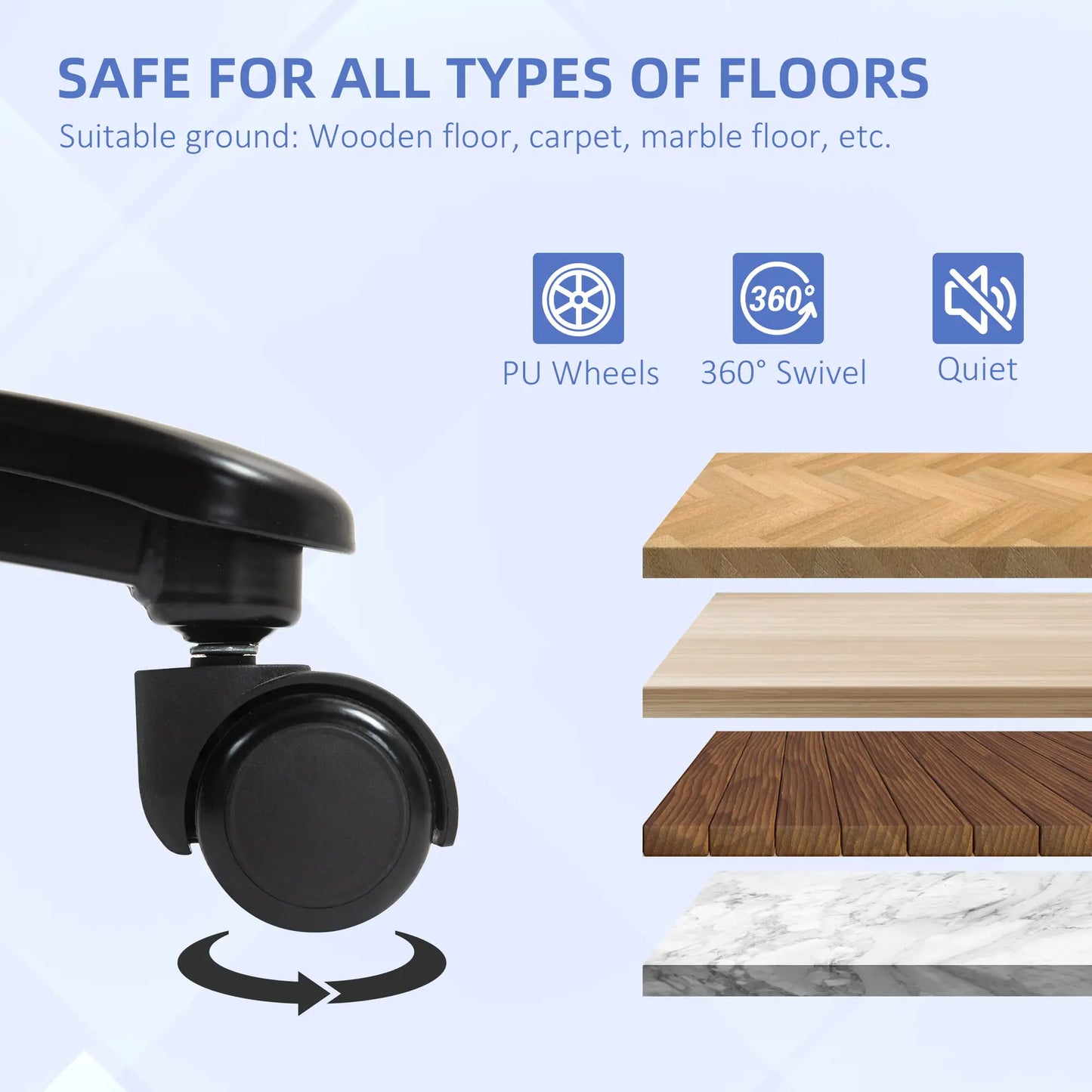 Big Tall Executive Office Chair, 450 Lbs Heavy Duty, Grey Executive & Manager Chairs at Gallery Canada