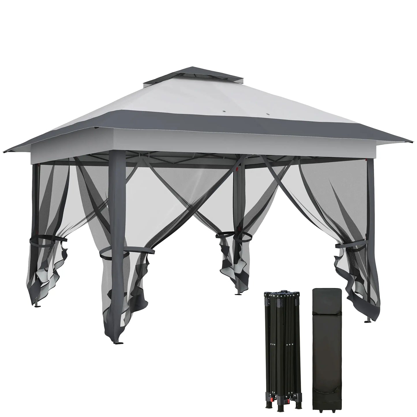 12' x 12' Foldable Pop-Up Party Tent, Instant Canopy Sun Shade Gazebo Pop Up Canopies at Gallery Canada