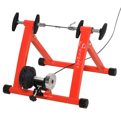 Magnetic Bike Trainer Stand, Indoor Bicycle Exerciser, 5 Levels Resistance, Red Bike Trainer Stands at Gallery Canada