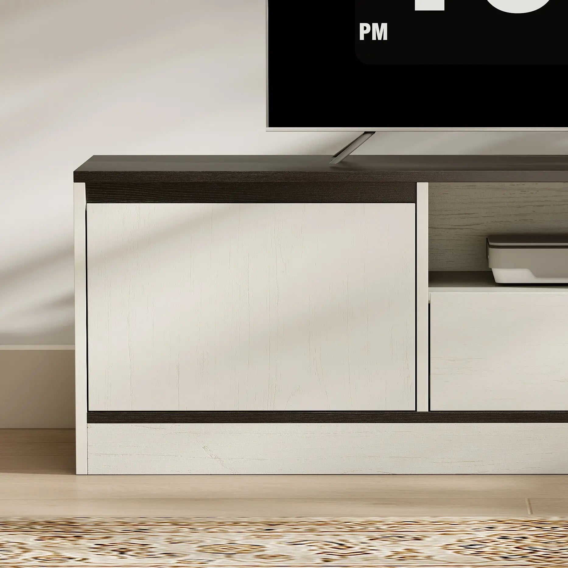 TV Stand For 55-60 Inch TV, Entertainment Center, White TV Stands at Gallery Canada