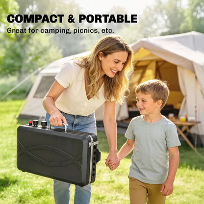 Camping Stove Gas Griddle Combo, 20,000 BTU, Portable, Black Propane Gas Grills at Gallery Canada