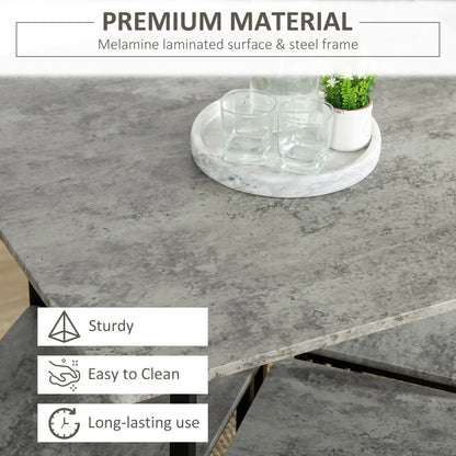 5-Piece Industrial Rectangular Bar Table Set, 4 Stools, Oak Bar Sets at Gallery Canada