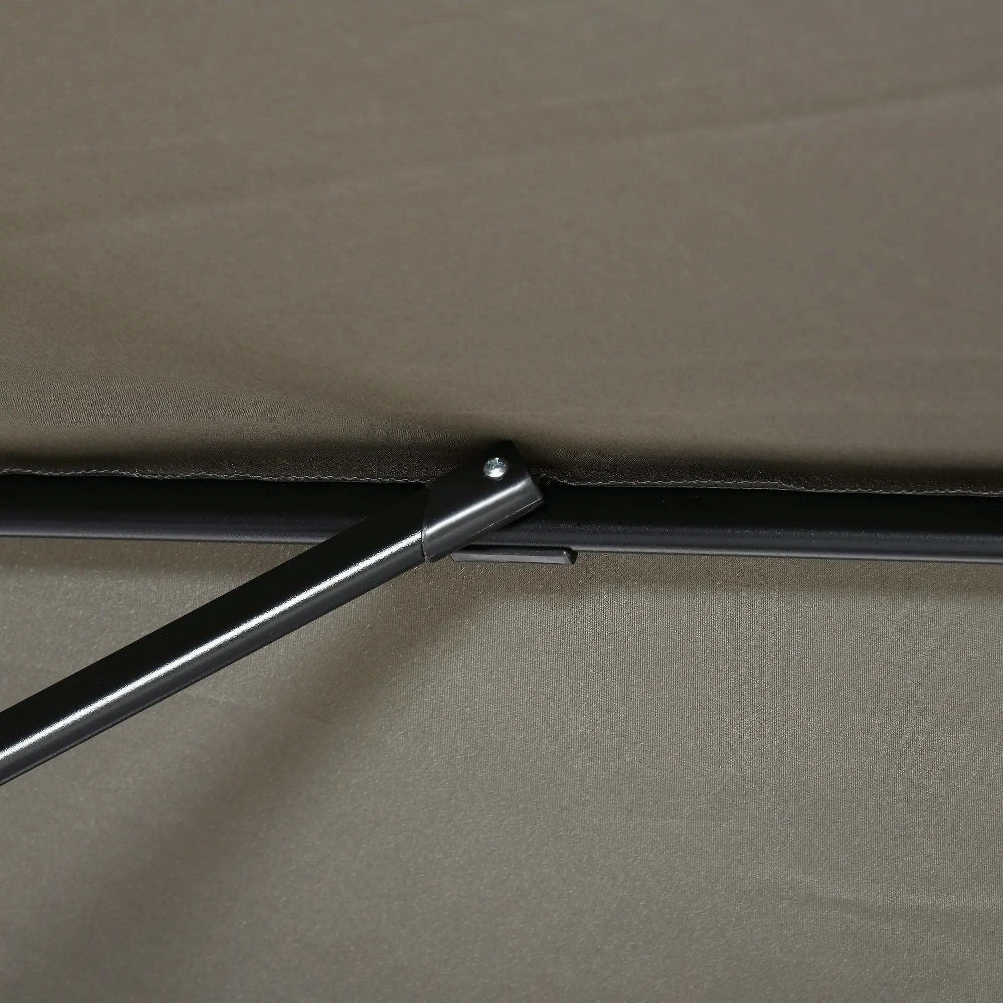 8' x 8' Square Patio Umbrella, 360° Rotation, Aluminum, Light Grey Cantilever Umbrellas at Gallery Canada