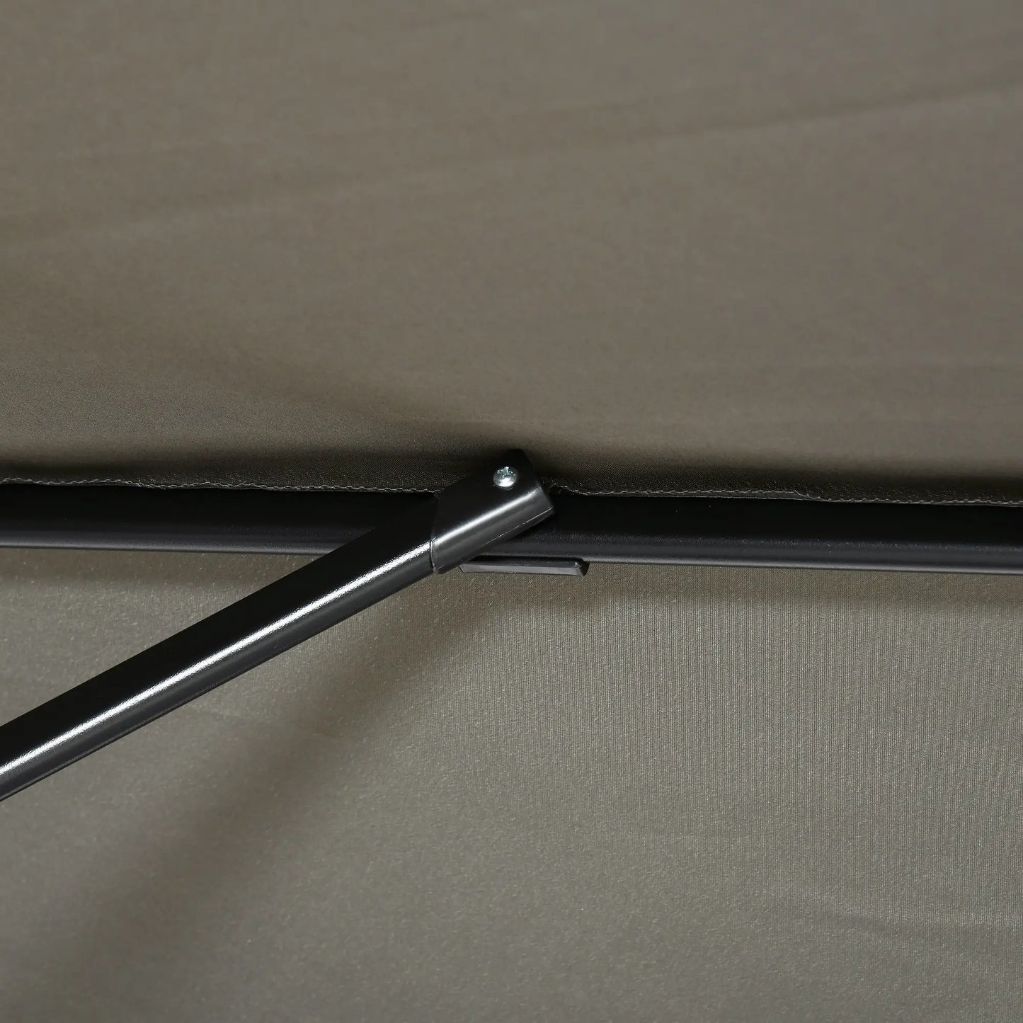 8' x 8' Square Patio Umbrella, 360° Rotation, Aluminum, Light Grey Cantilever Umbrellas at Gallery Canada