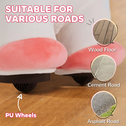 6V Ride On Unicorn, Battery Powered Kids Pony, 18-36 Months, White Rocking Horses at Gallery Canada