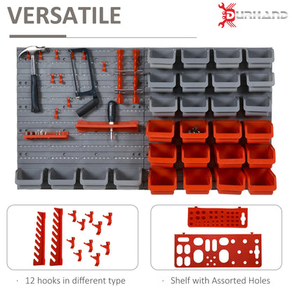 44PC Wall Mounted Storage Bins, Hardware Organizer, Pegboard, Red Tool Organizers at Gallery Canada