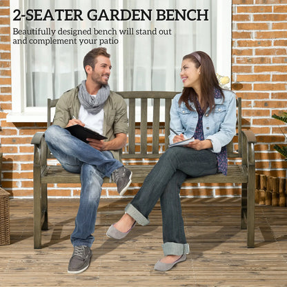 Outdoor Garden Bench, Metal Wood Look Slatted Frame, Black Outdoor Benches at Gallery Canada